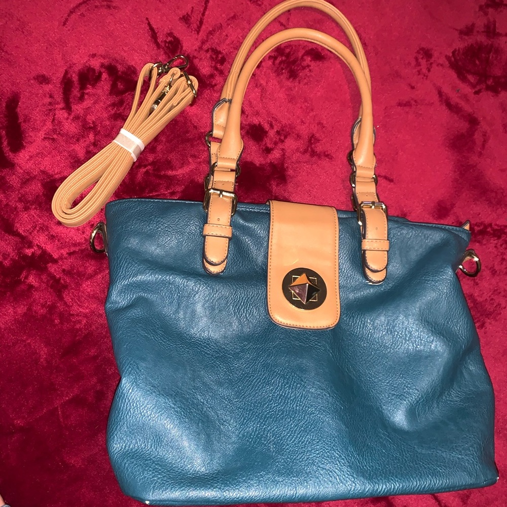 Black rivet pocketbook